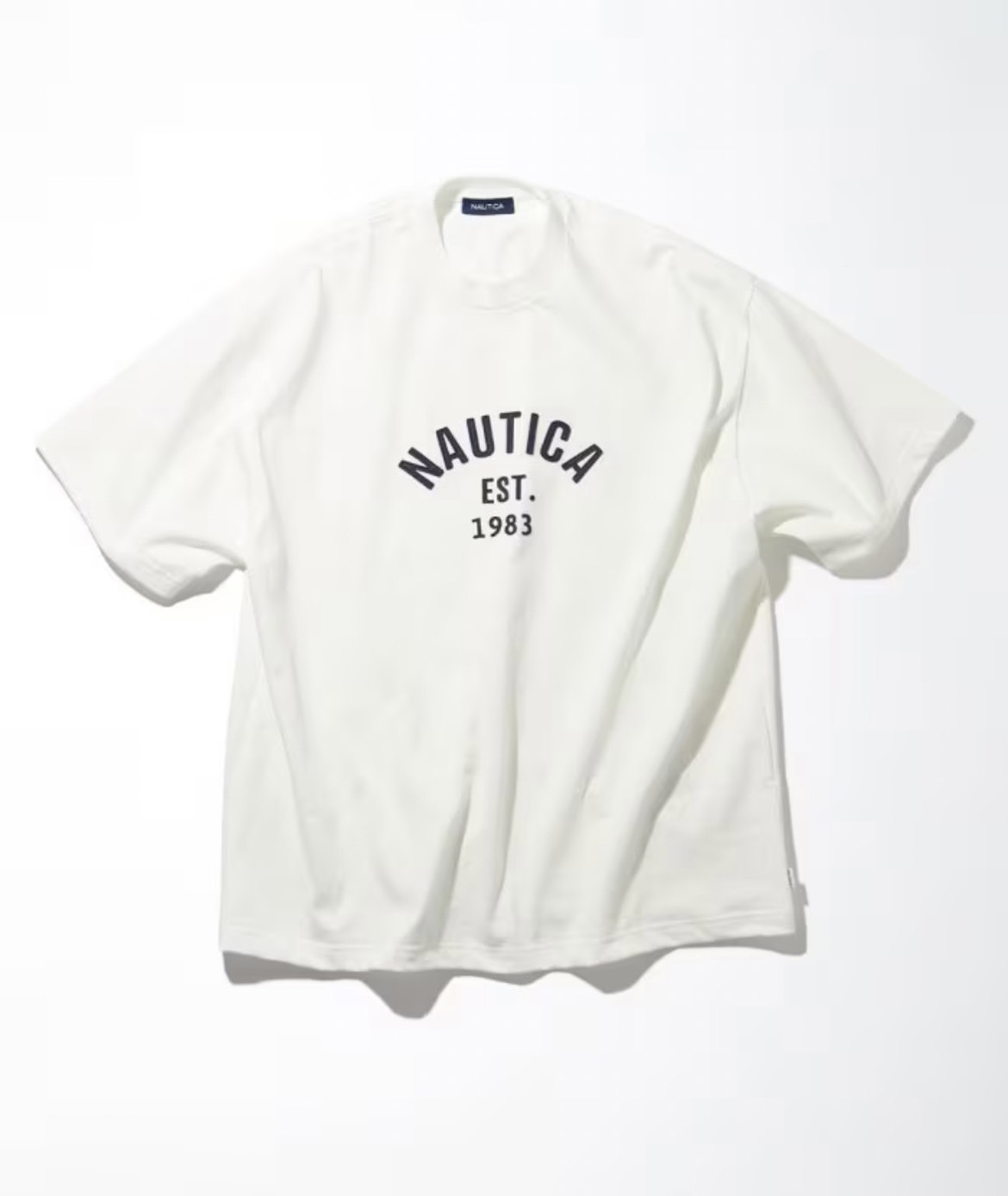 日線 NAUTICA Felt Pach Arch Logo S/S - 白