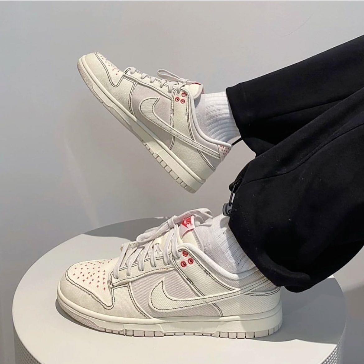 Nike dunk low 丹寧白