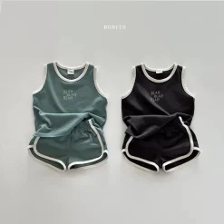 [Bonito] Blah Blah Sleeveless Top Bottom Set