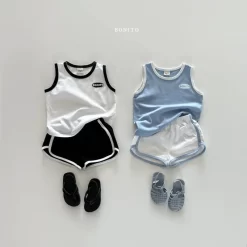 [Bonito] Sleeveless Top Bottom Set