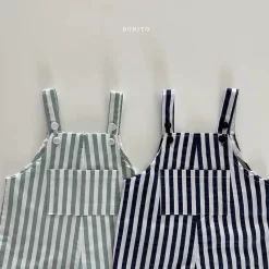 Alternative view of [Bonito] Striped Dungarees Pants