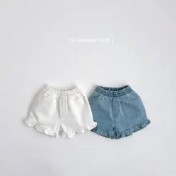 [Vivid I] Summer Frill Denim Pants