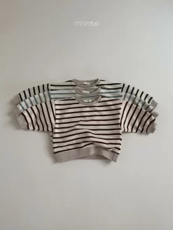Alternative view of [Mini Robe] Oatmeal Stripe Sweatshirts