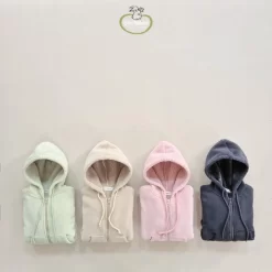 [Soybean] Super Fleece Hooded Zip-up