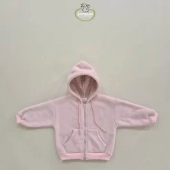 Alternative view of [Soybean] Super Fleece Hooded Zip-up