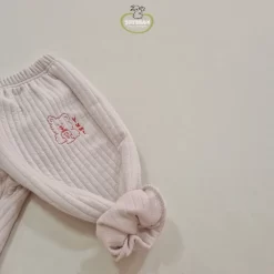 Alternative view of [Soybean] Yam Yum Embroidered Quilted Pants