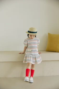 [Orange Mom] Jacquard One-piece