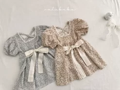 [Valu Bebe] Kids Prom Ribbon One-piece