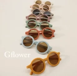 [G Flower] Round Sunglasses